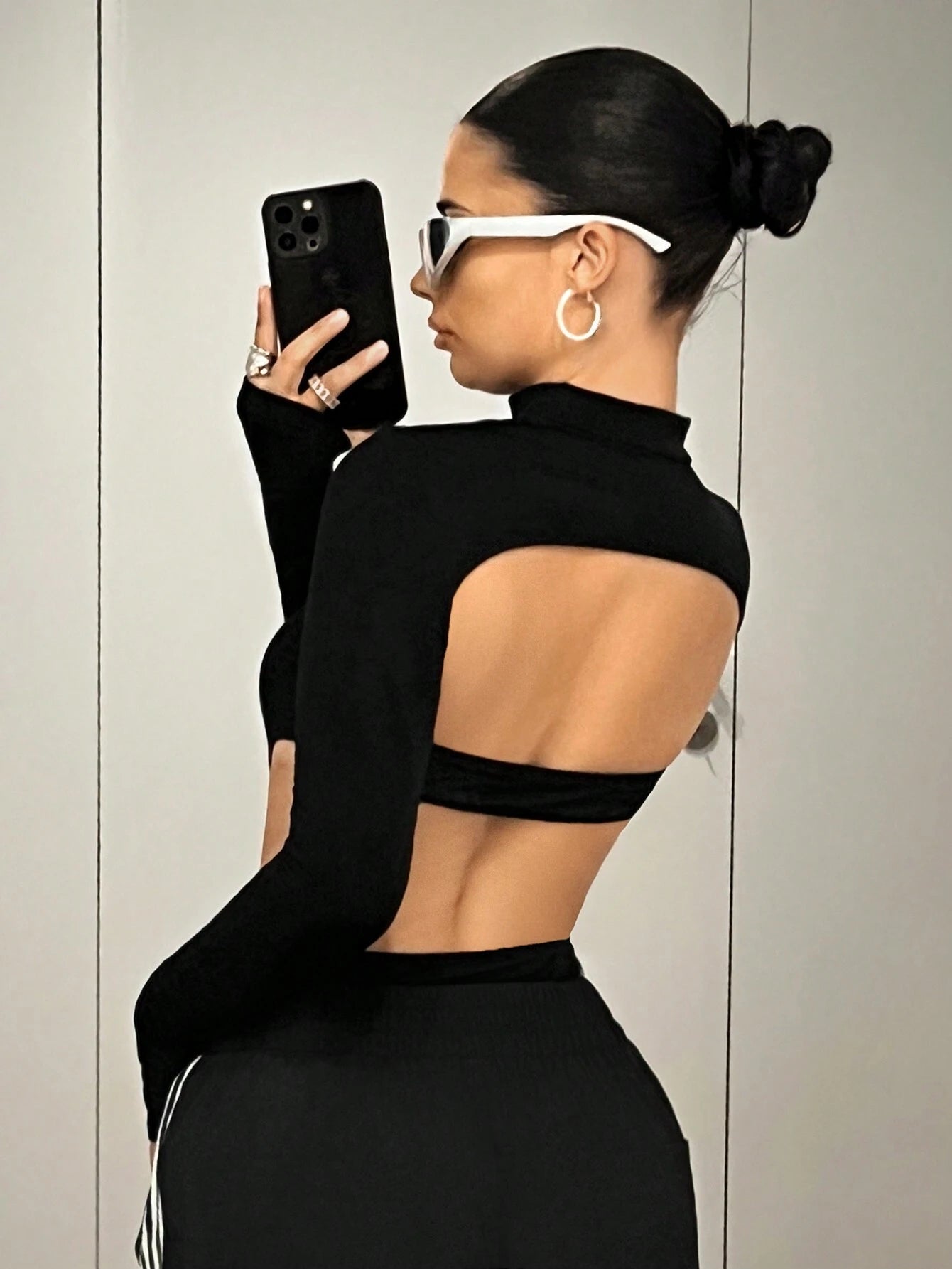 "EdgeCut™ Zip-Up Cutout Top – Bold, Sleek & Unapologetic"