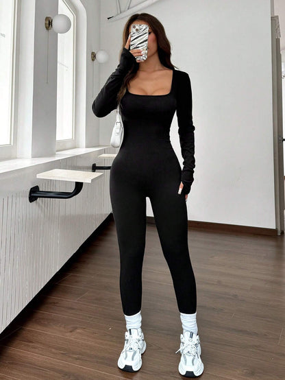 "ThermaFlex™ Sculpting Jumpsuit – Warmth Meets Curves"